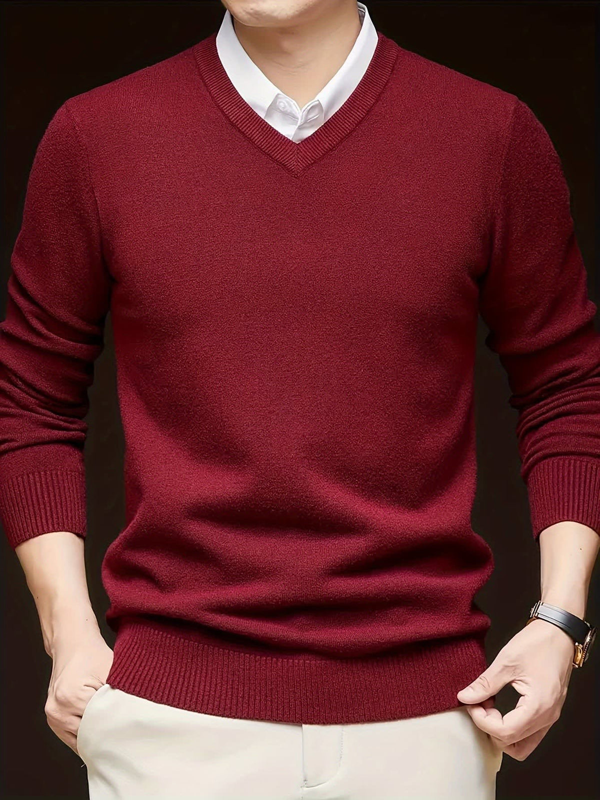 Hampton Fine Gauge V Neck Jumper