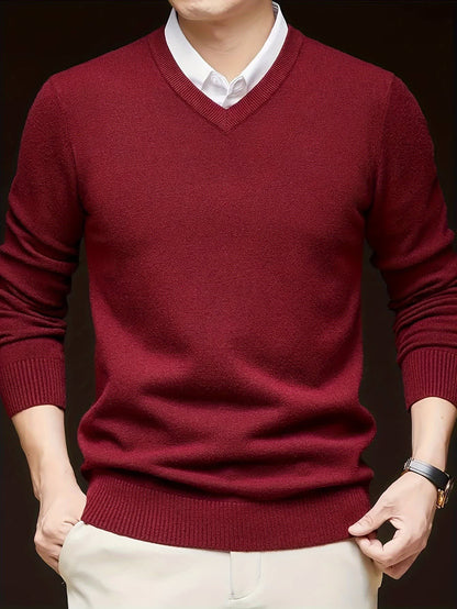 Hampton Fine Gauge V Neck Jumper_15