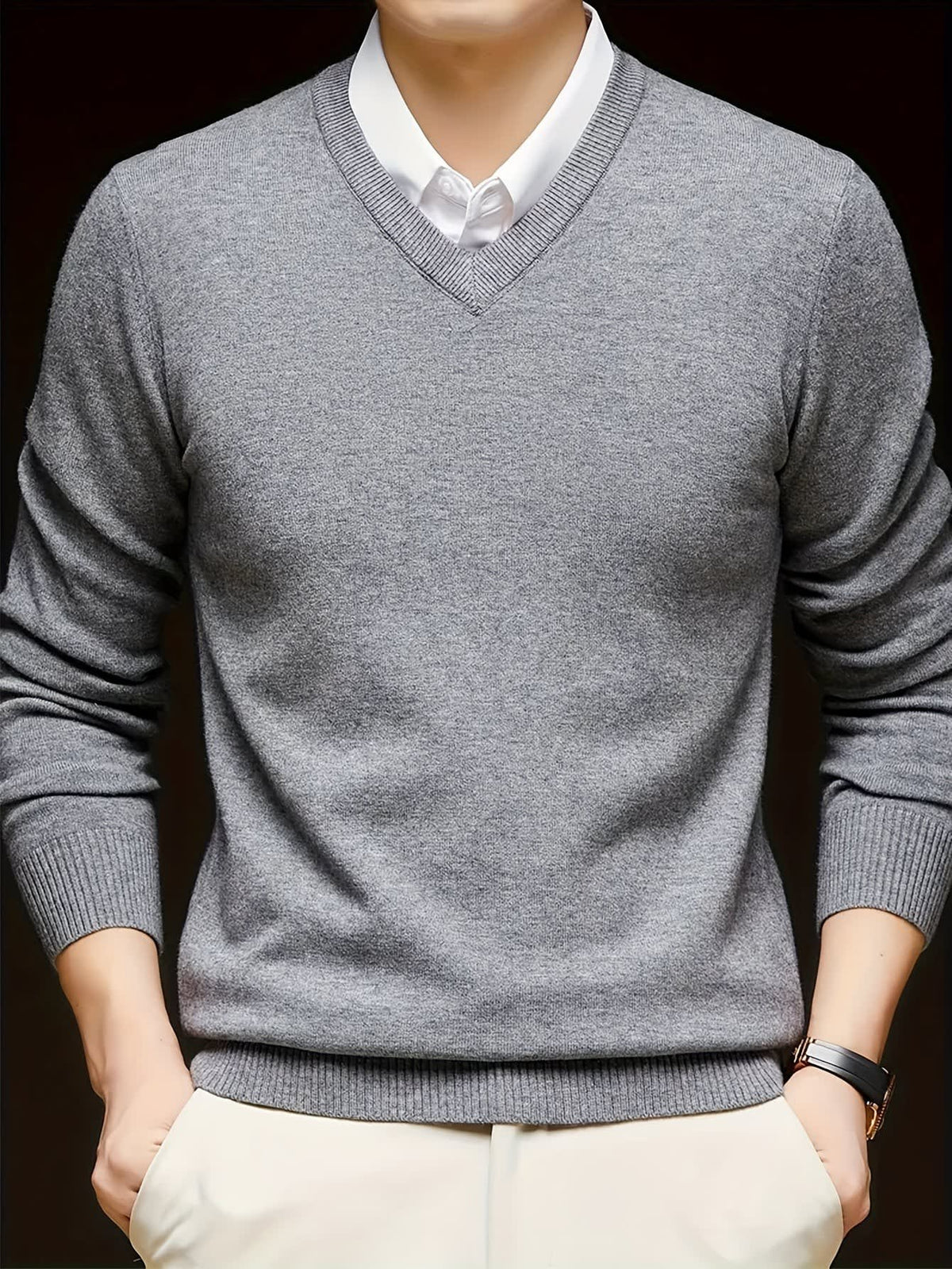 Hampton Fine Gauge V Neck Jumper