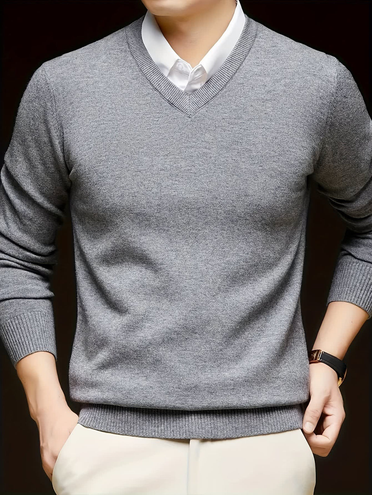 Hampton Fine Gauge V Neck Jumper