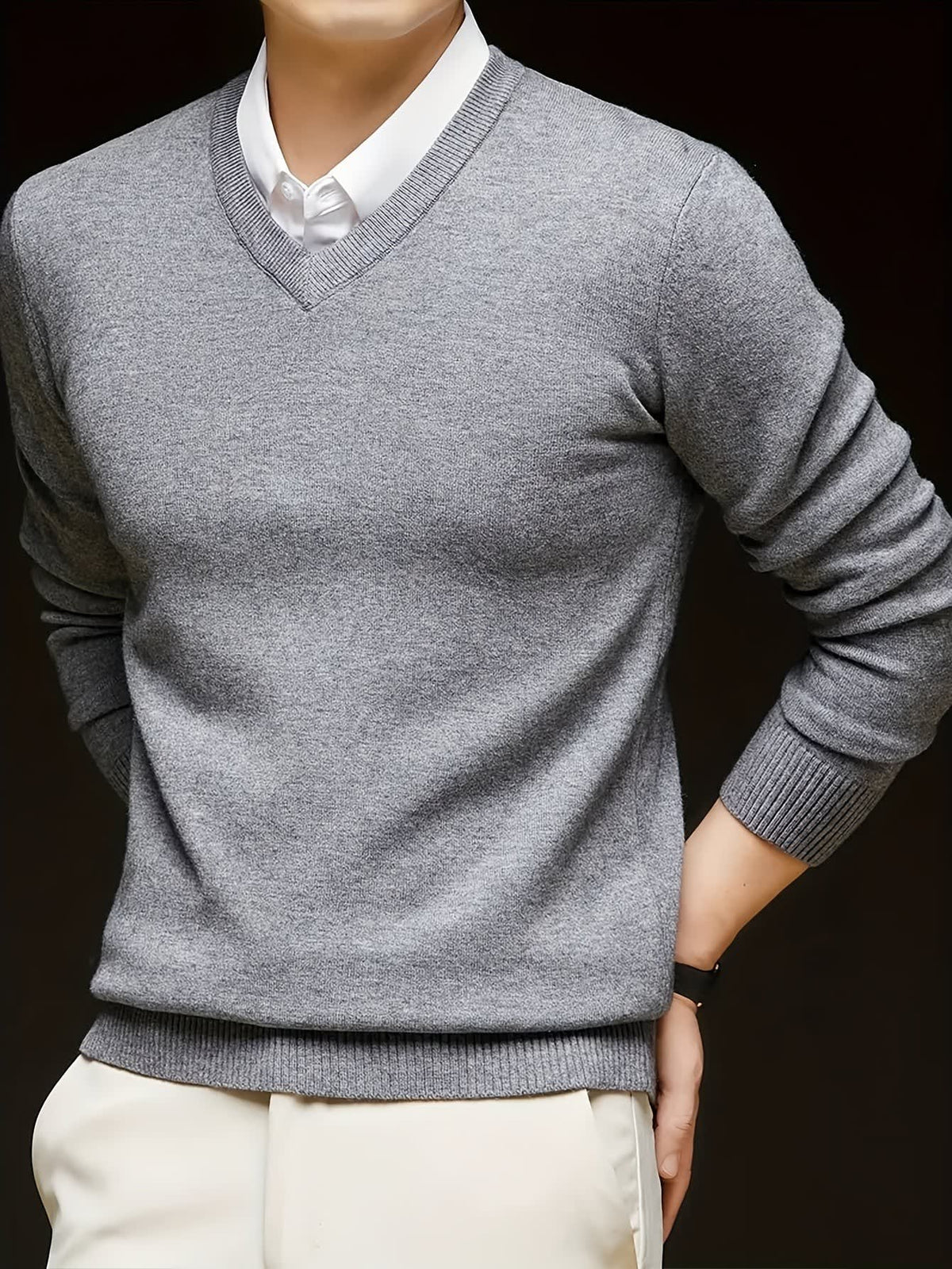 Hampton Fine Gauge V Neck Jumper