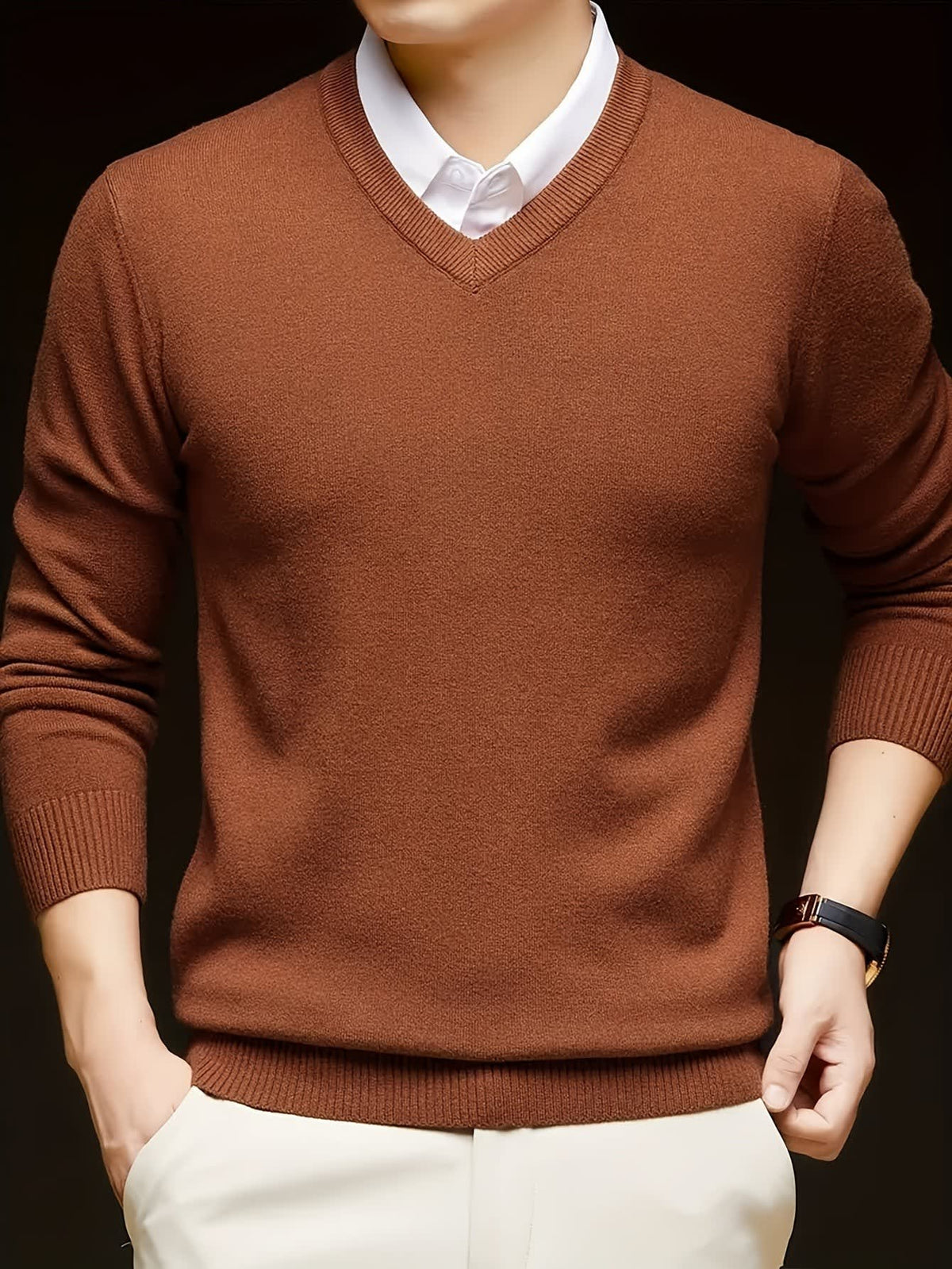 Hampton Fine Gauge V Neck Jumper
