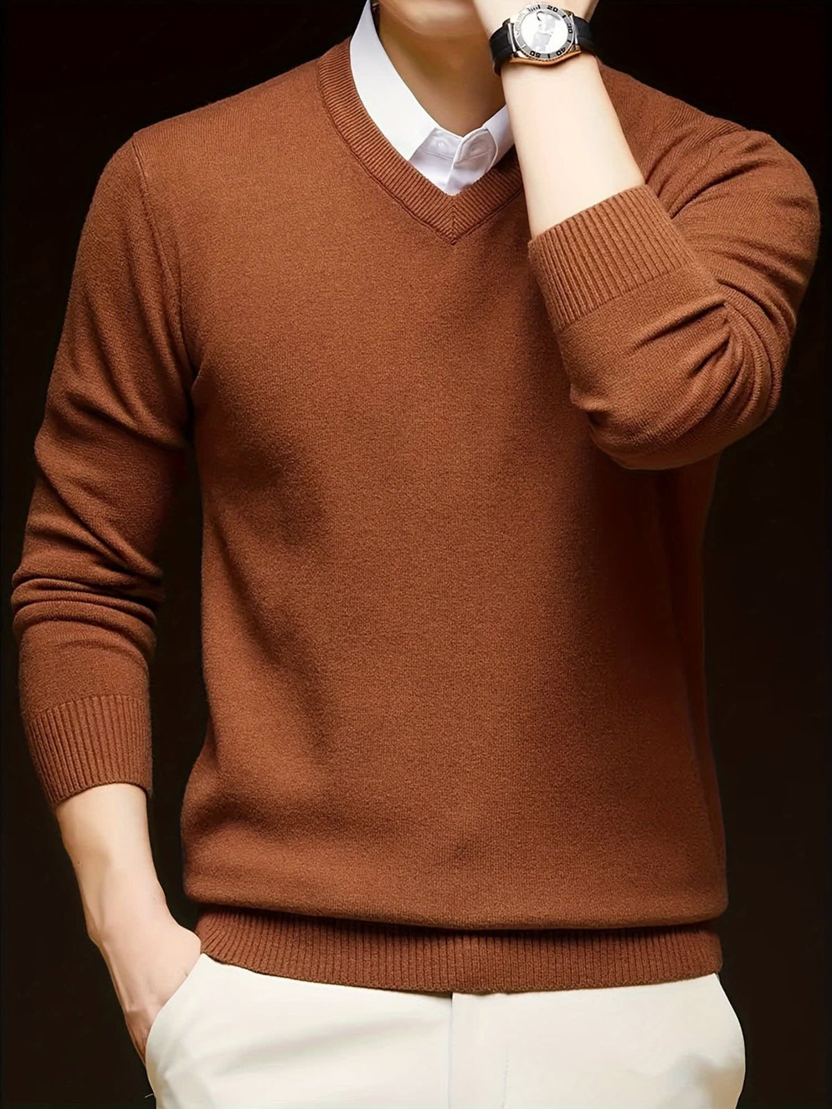 Hampton Fine Gauge V Neck Jumper