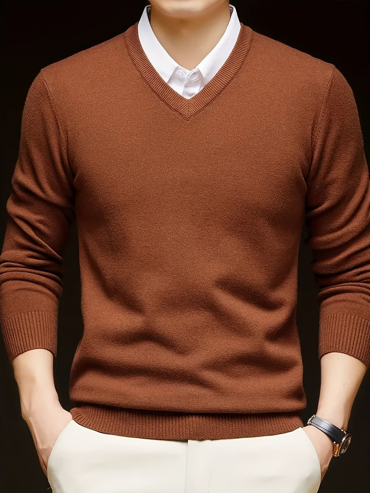 Hampton Fine Gauge V Neck Jumper