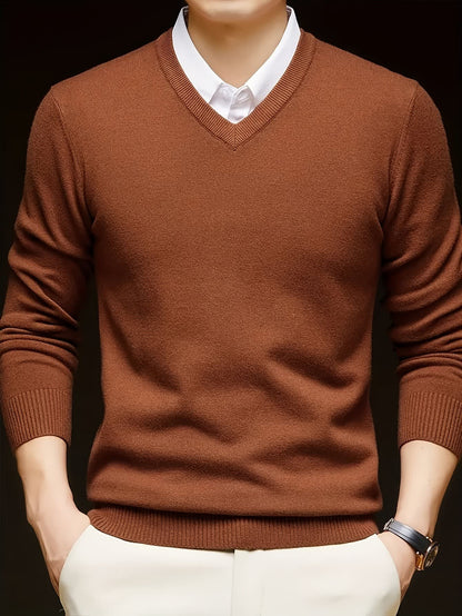 Hampton Fine Gauge V Neck Jumper_29