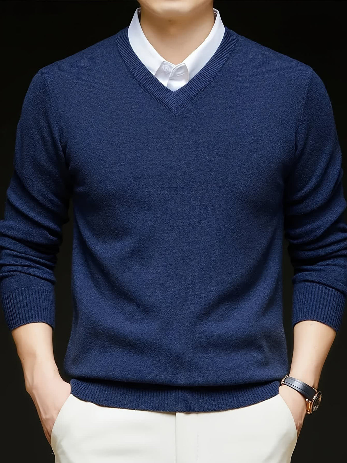 Hampton Fine Gauge V Neck Jumper