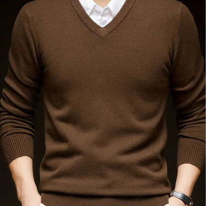 Hampton Fine Gauge V Neck Jumper_30