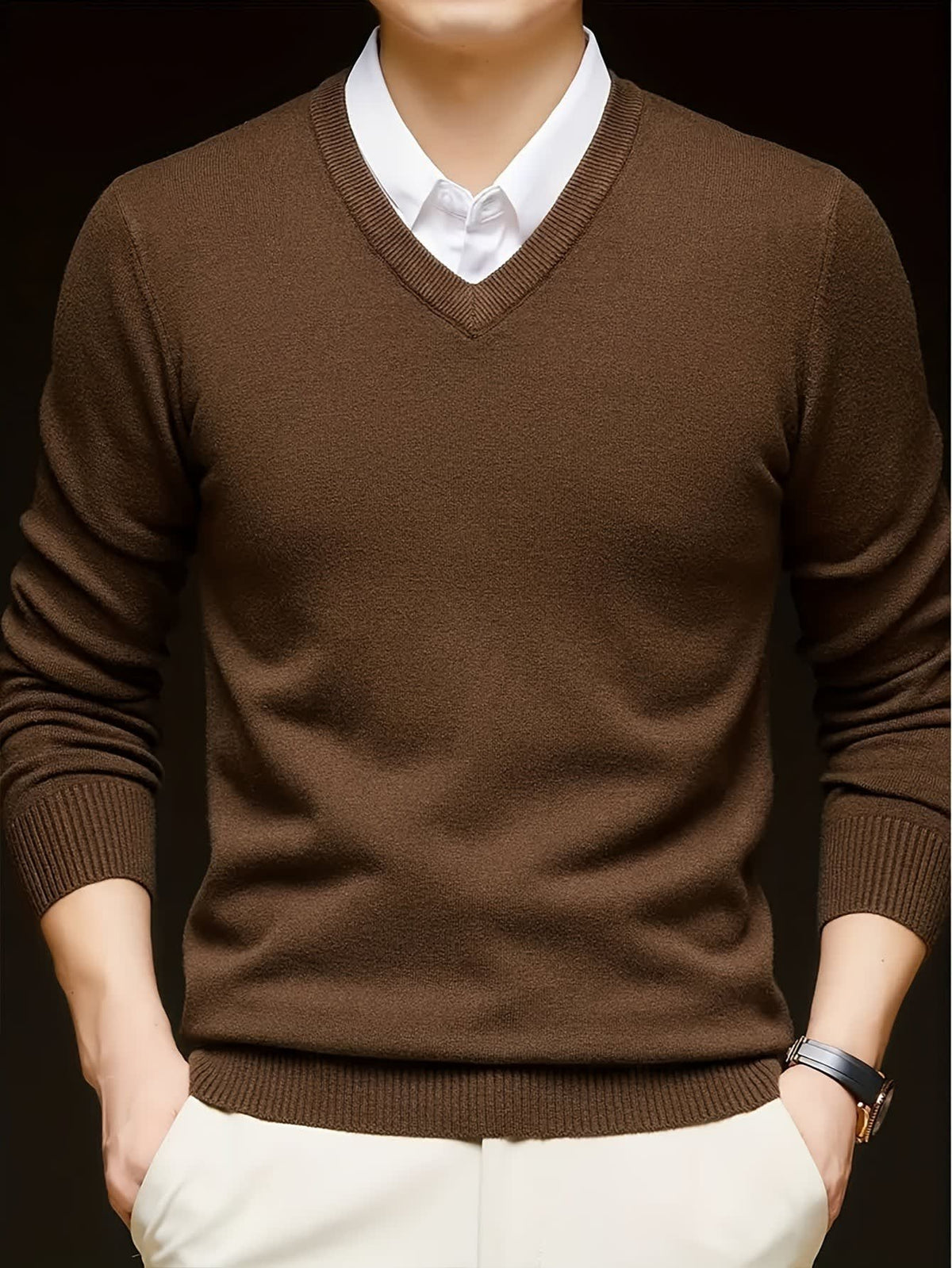 Hampton Fine Gauge V Neck Jumper
