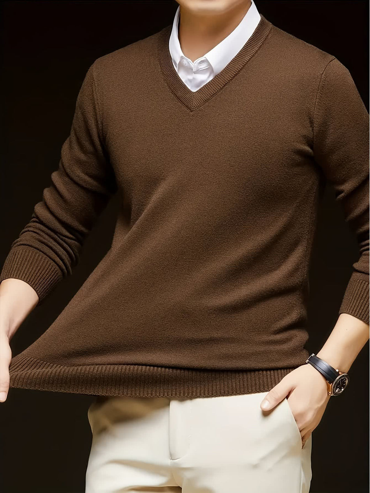 Hampton Fine Gauge V Neck Jumper