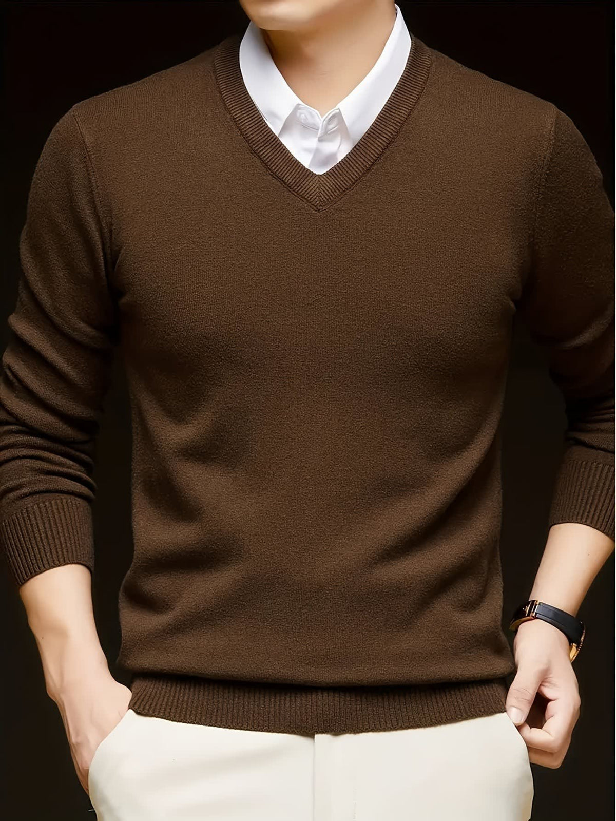 Hampton Fine Gauge V Neck Jumper