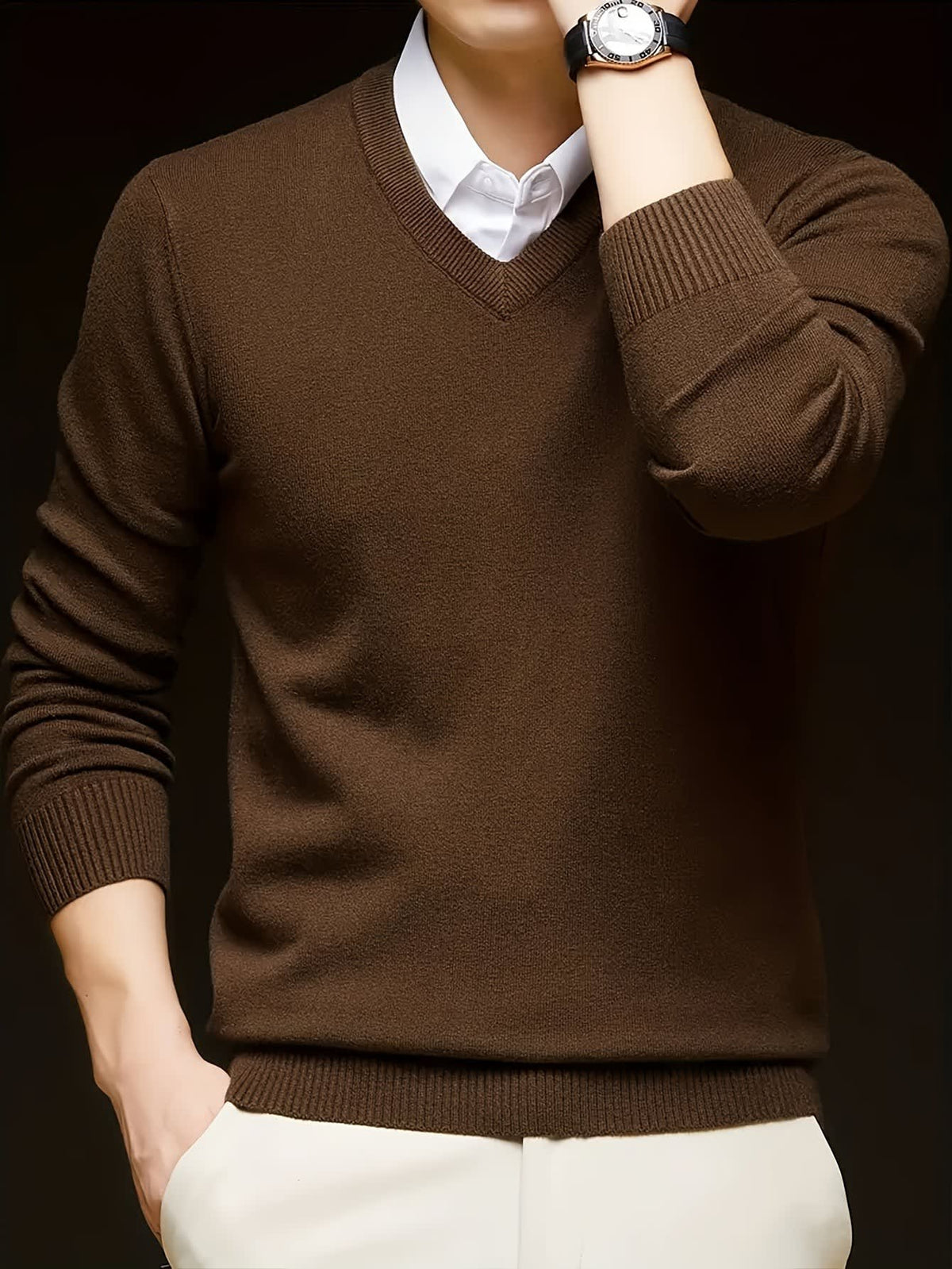 Hampton Fine Gauge V Neck Jumper