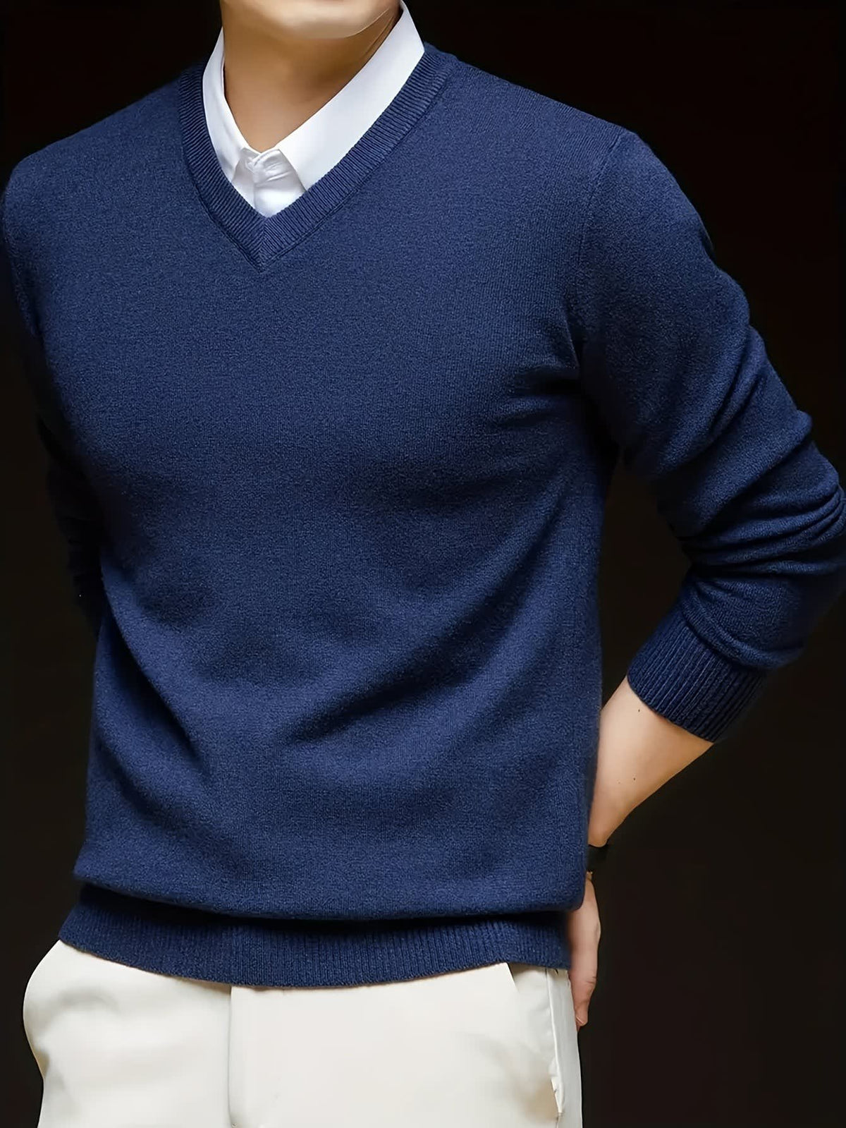 Hampton Fine Gauge V Neck Jumper