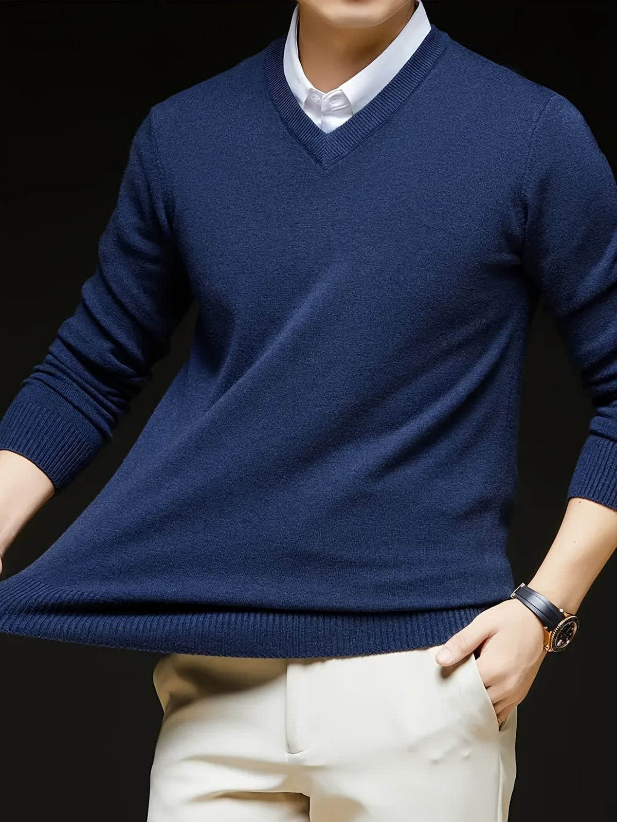 Hampton Fine Gauge V Neck Jumper