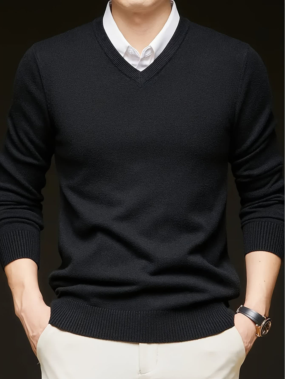 Hampton Fine Gauge V Neck Jumper