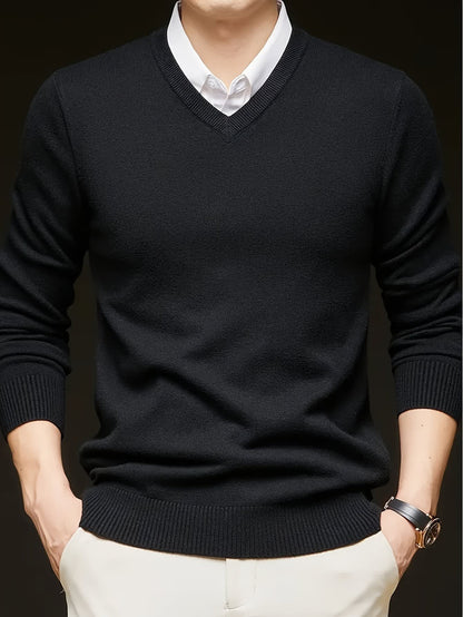 Hampton Fine Gauge V Neck Jumper_9