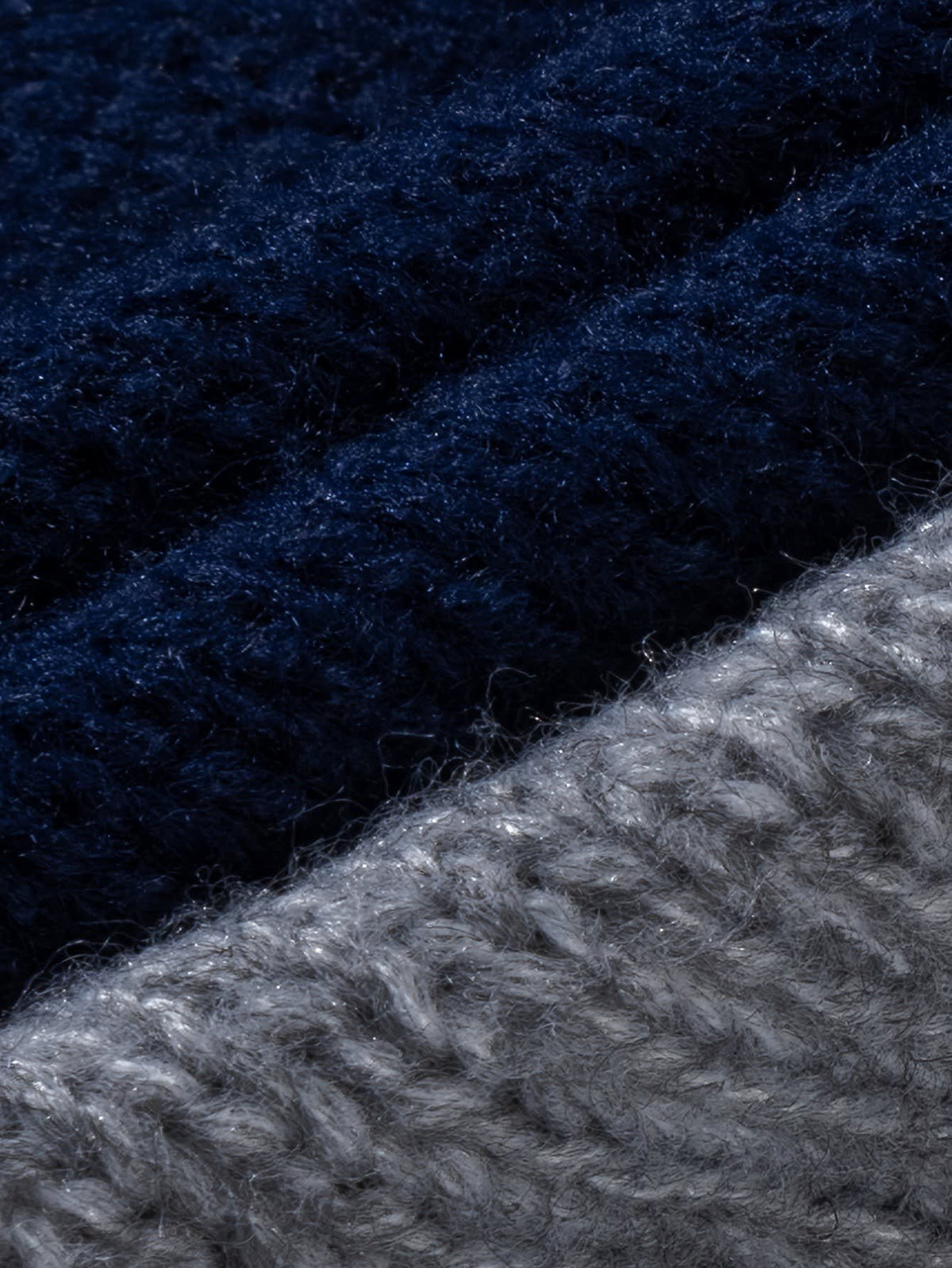 Edison Color Block Cable Knit Sweater