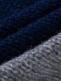 Edison Color Block Cable Knit Sweater