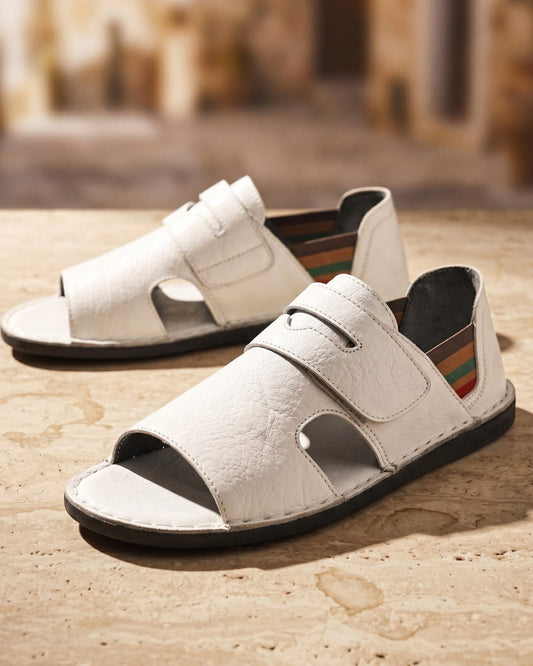 Cade Adjustable Leather Sandals_1