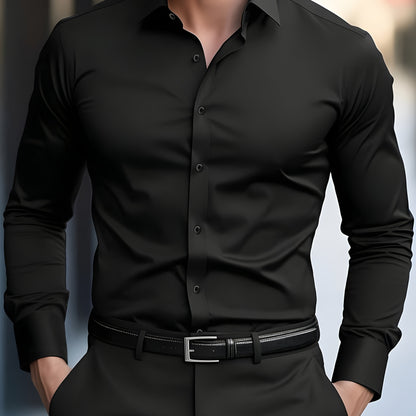Mathias Long Sleeve Button Up Dress Shirt_11