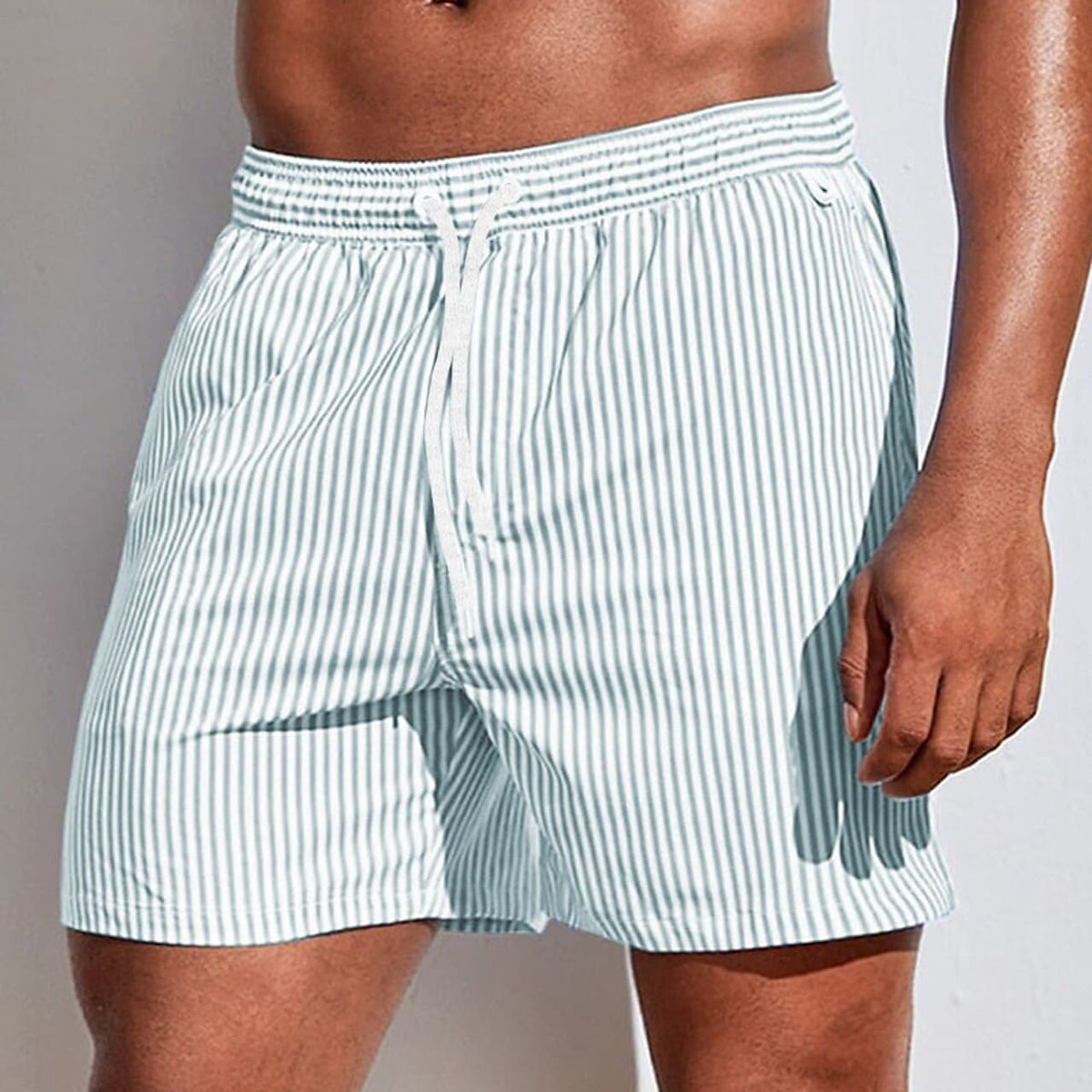 Sutton Fine Stripe Swim Shorts