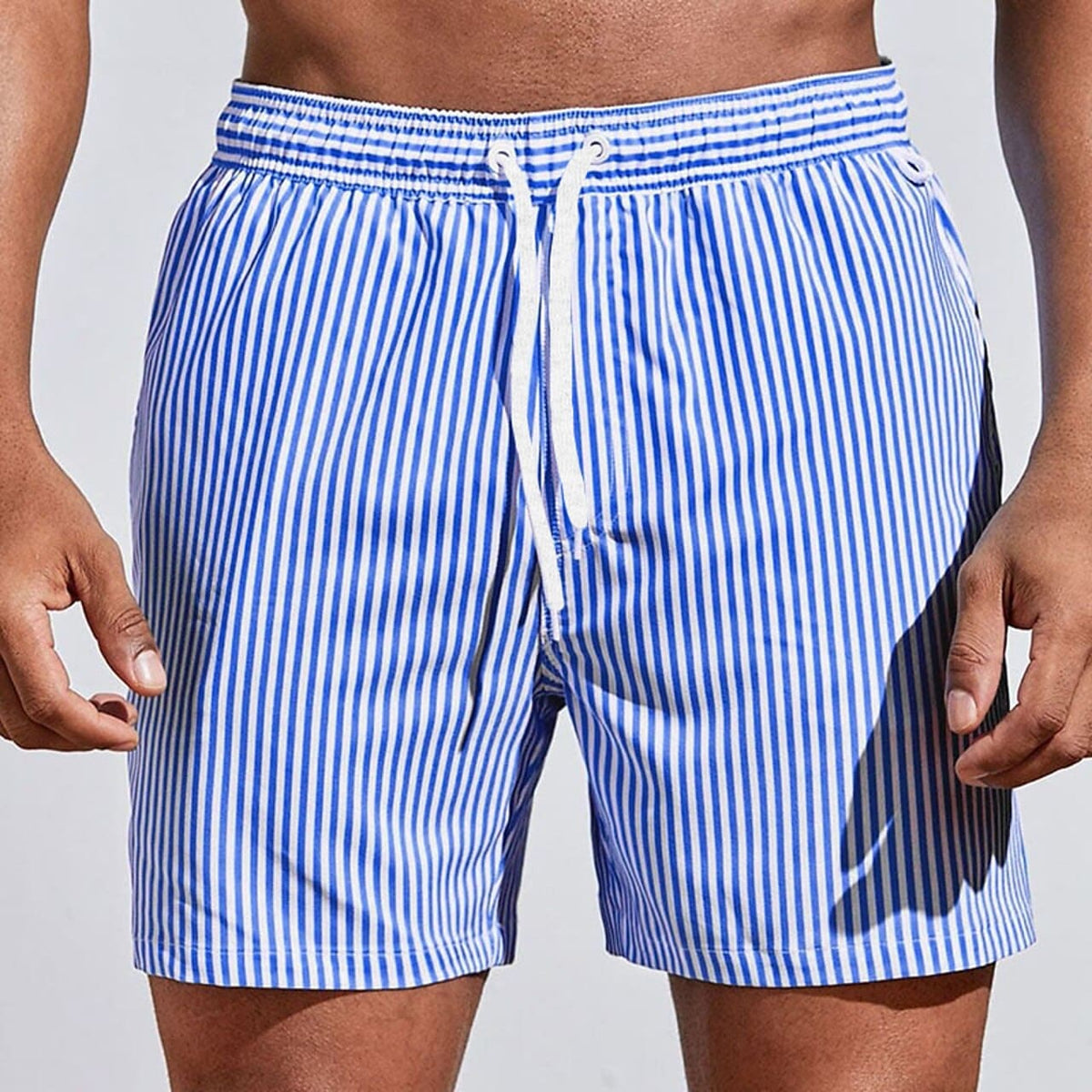 Sutton Fine Stripe Swim Shorts
