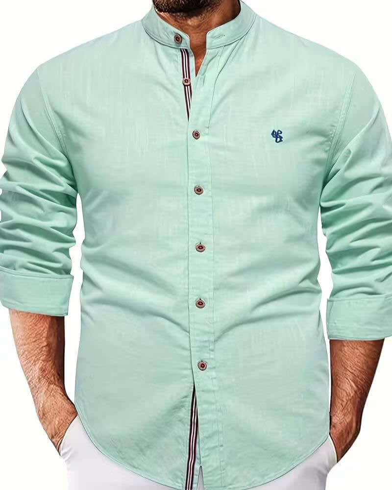 Lawson Band Collar Long Sleeve Shirt
