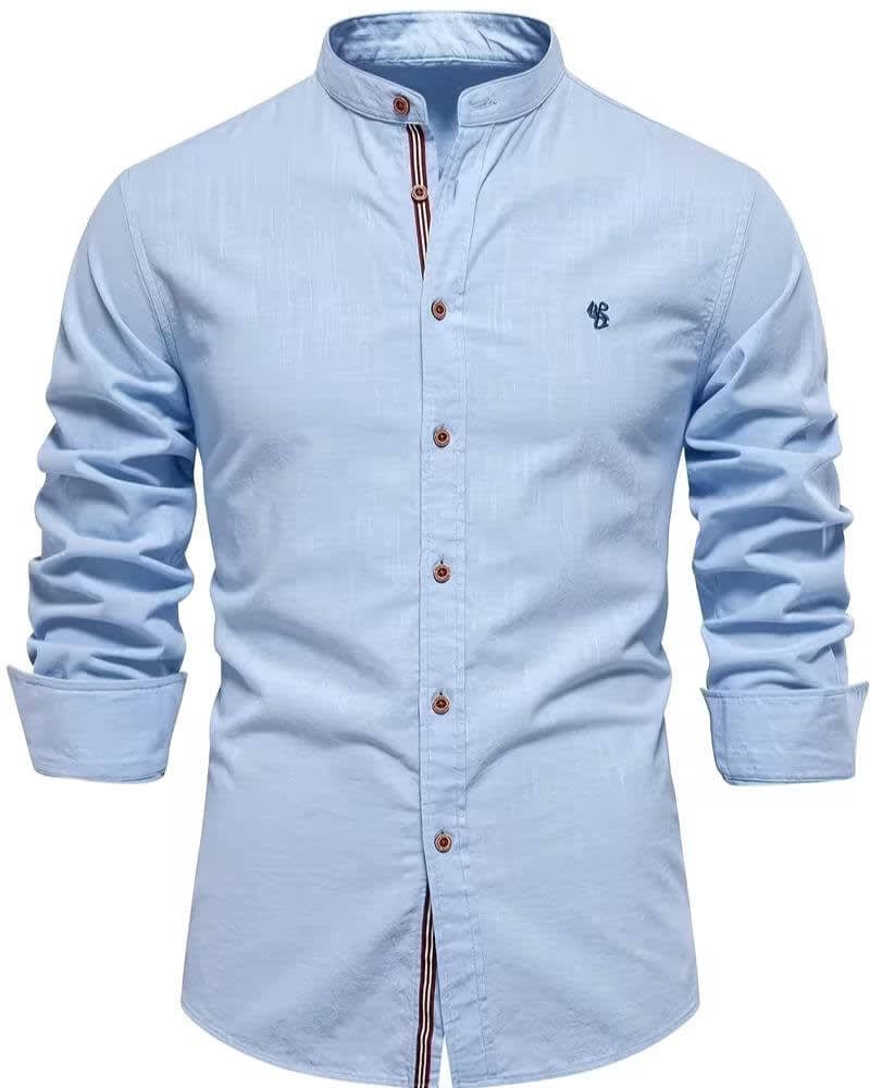 Lawson Band Collar Long Sleeve Shirt