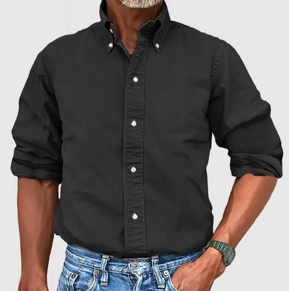 Seth Washed Button Down Long Sleeve Shirt