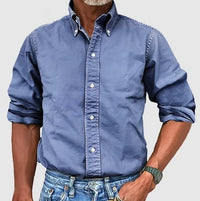Seth Washed Button Down Long Sleeve Shirt