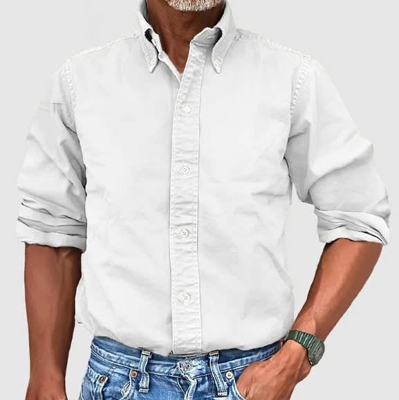 Seth Washed Button Down Long Sleeve Shirt