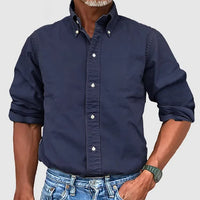 Seth Washed Button Down Long Sleeve Shirt