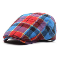 Reuben Woven Tartan Flat Cap