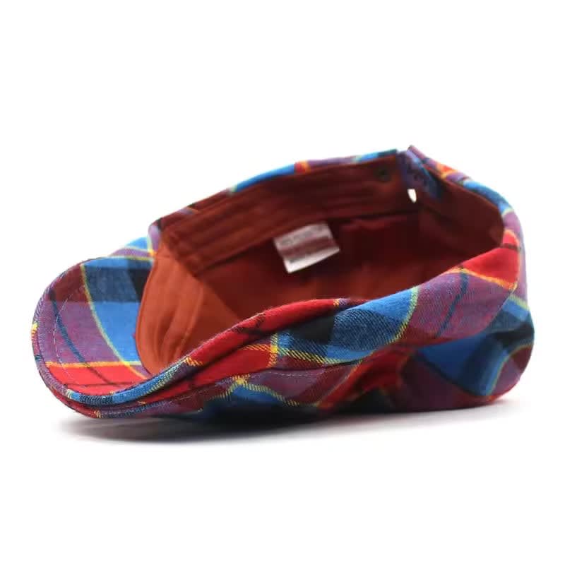 Reuben Woven Tartan Flat Cap
