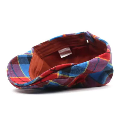 Reuben Woven Tartan Flat Cap_5