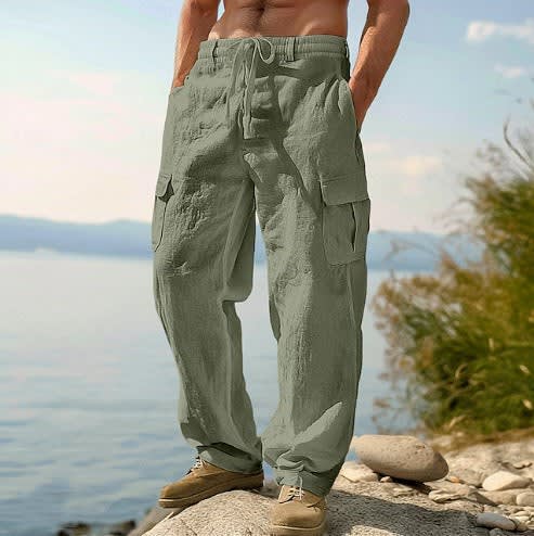 Rudy Wide Leg Drawstring Cargo Pants