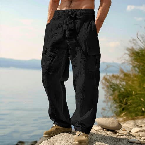 Rudy Wide Leg Drawstring Cargo Pants