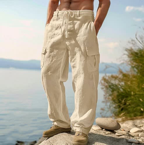 Rudy Wide Leg Drawstring Cargo Pants
