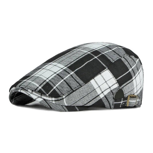 Quill Plaid Check Flat Cap_1
