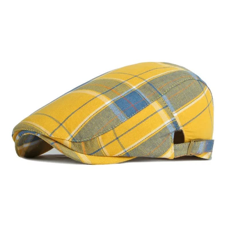 Quill Plaid Check Flat Cap
