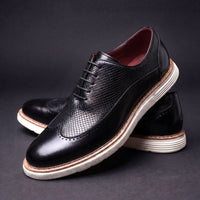Ledger Leather Wingtip Brogue Sneakers