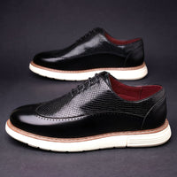 Ledger Leather Wingtip Brogue Sneakers