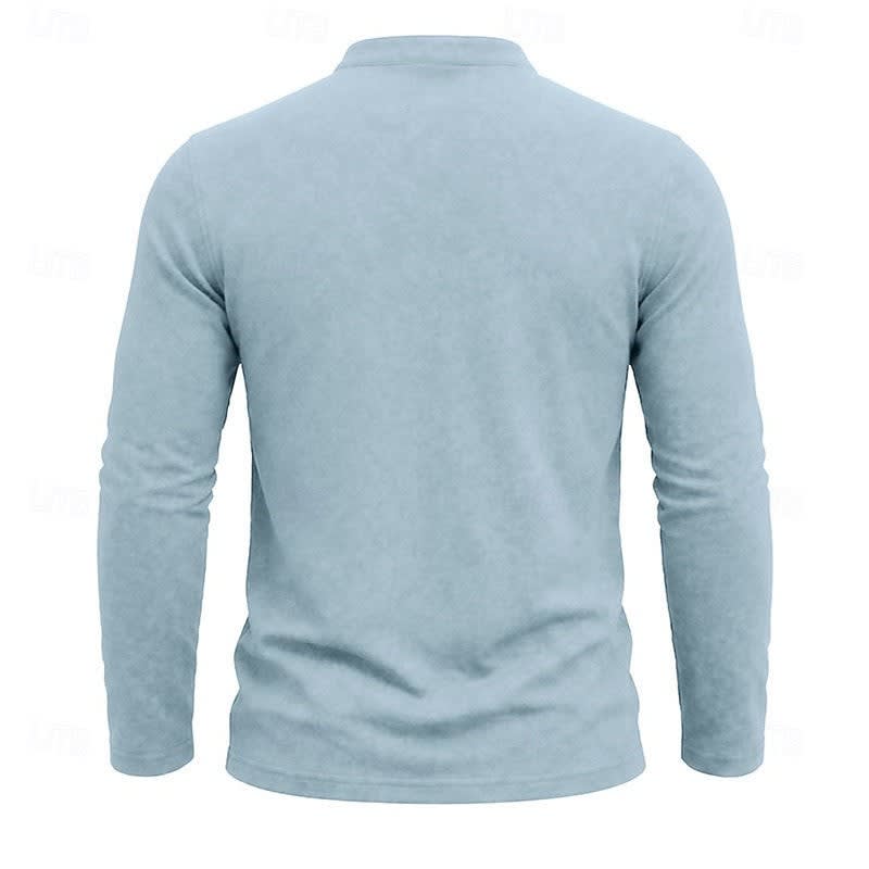 Gawain Garment Dyed Chest Pocket Henley