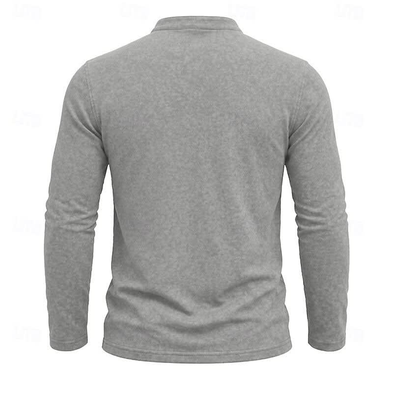 Gawain Garment Dyed Chest Pocket Henley