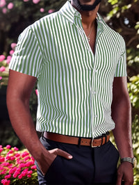 Massey Wide Stripe Short Sleeve Shirt