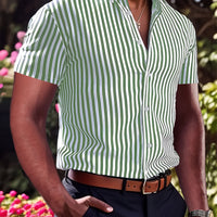 Massey Wide Stripe Short Sleeve Shirt