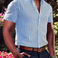 Massey Wide Stripe Short Sleeve Shirt