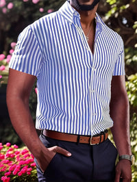 Massey Wide Stripe Short Sleeve Shirt
