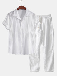 Addison Textured Linen Blend Two Piece Set