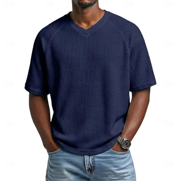 Finlay Waffle Texture V Neck T-Shirt