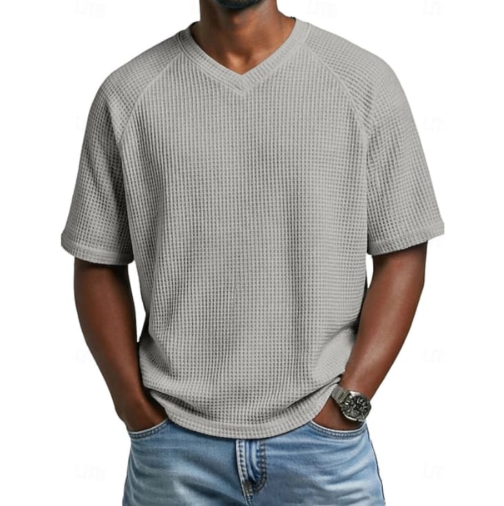 Finlay Waffle Texture V Neck T-Shirt